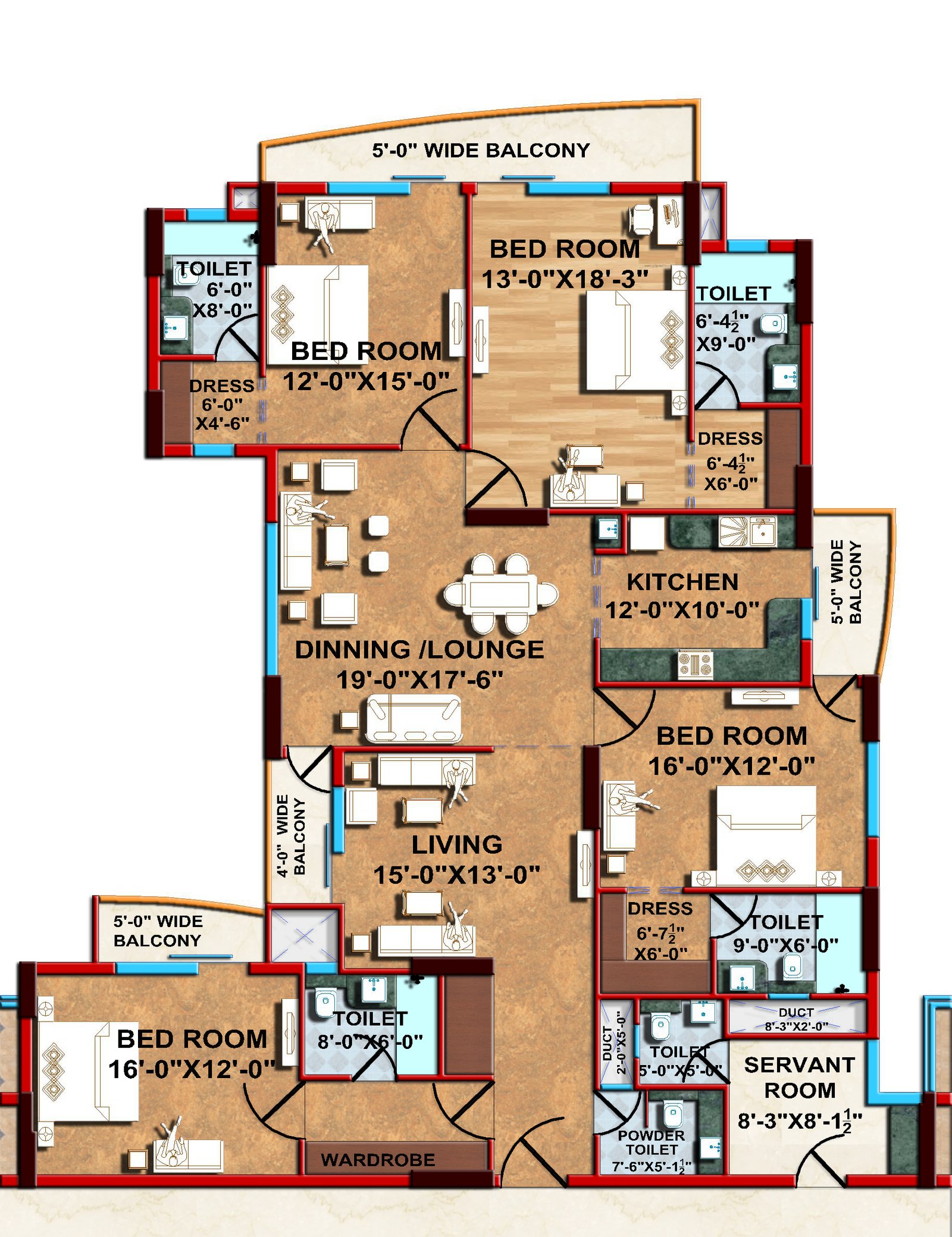 4BHK Plan